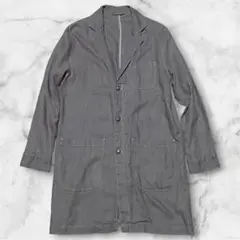 トルコ製 リネン100% ZARA ザラ ロングジャケット コート カバーオールのサムネイル