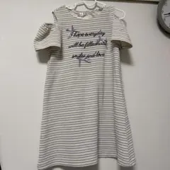 半袖　肩出し　半袖　ワンピース　120cm