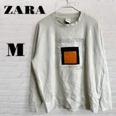 古着 ZARA Josef Albers コラボ スウェット トレーナー Ｍのサムネイル