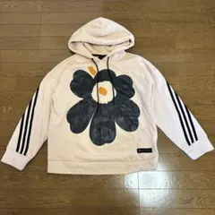 (週末セール)adidas フラワープリント パーカー　Sサイズ