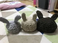 オーダーメイド　ニット帽　うさぎ　動物