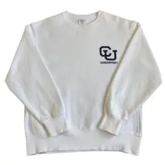 コロンビア大学 スウェット COLUMBIA UNIV. 白 L トレーナー