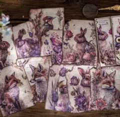 コラージュ 素材 デザインペーパー 詰め合わせ タグ 素材紙 紙もの 粘着性なし