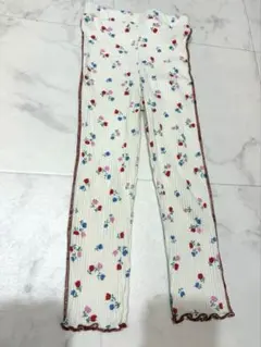pairmanon 花柄 リブ レギンス 100cmのサムネイル