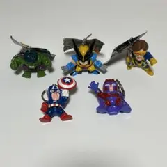 マーヴルコミックス フィギュア キーホルダー 5種セット