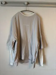 ZARA ロンT tシャツ　グレー Lサイズ 七分袖カットソー