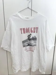 JEANASIS　SPACEYヴィンテージTEE Lサイズ　ロゴTシャツ　白のサムネイル