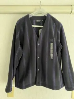 ユニクロ Needles フリースオーバーサイズカーディガン ストライプ