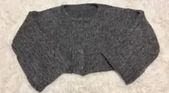 GRL シャギーニット ショート丈カーディガン