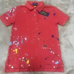 Polo Ralph Lauren 赤 ペイントスプラッター ポロシャツ
