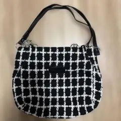 チェック柄トートバッグ
