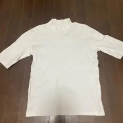 agnès b. ホワイト 五分袖 Tシャツ サイズ3