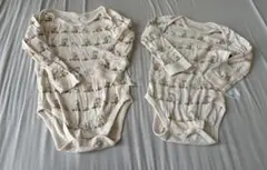 ユニクロPeanuts スヌーピー柄ロンパース 90cm 2枚セット