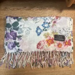 ワインレッド 花柄 刺繍 ストール ショール - メルカリ