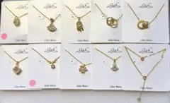 Glitz Wave ネックレス 10点セット ゴールドカラー