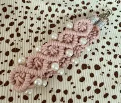ハンドメイド マクラメスマホストラップ