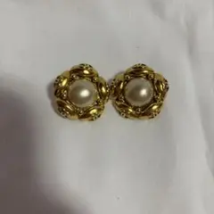 CELINE マカダム フェイクパール イヤリング - メルカリ