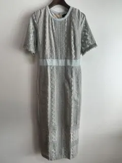 B02273 ラグナムーンLAGUNAMOONジオメトリックレースドレス