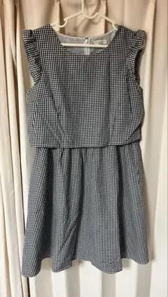 earth music &ecology ギンガムチェックワーピース　M