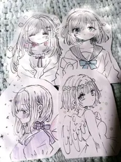 オリジナルイラスト手描きミニイラスト
