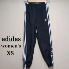 アディダスオリジナルス レディースナイロンパンツ XS ブラック 刺繍ロゴ