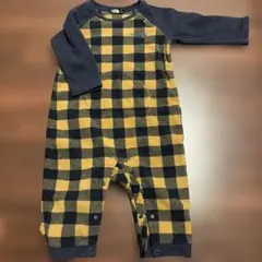 THE NORTH FACE チェック柄ロンパース