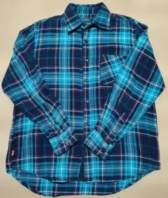 suspereal サスペリアル ネルシャツ 青 チェック