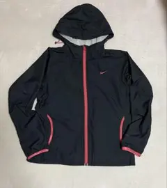 Nike フード付きウィンドブレーカー ブラック/レッド レディース L