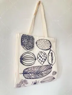 Leaf 北欧柄 トートバッグ ショルダーバッグ 通勤通学 エコバッグ 韓国