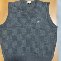 RINALD ベスト Mサイズ グレー モノグラム ロゴ入り