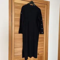 【未使用品】ニットワンピース　ブラック