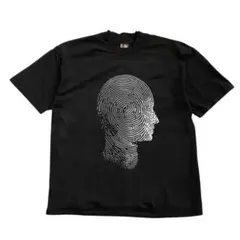 指紋シルエット アートT Tシャツ STUSSY系 KAWS系