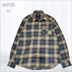 wmb（ダブリューエムビー） ワークマン ブラウン　チェック柄 長袖シャツ M