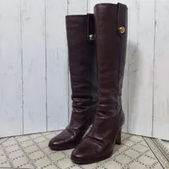 DOLCE&GABBANA D&G ロングブーツ 茶色 サイズ35.5 ドルガバのサムネイル