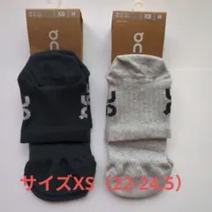 On Logo Sock Mid 2足セットXSサイズ（ネイビー、ヘザーグレー）のサムネイル