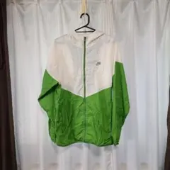 Nike ウィンドブレーカー L ホワイト/グリーン