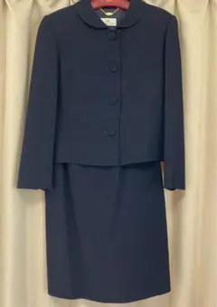 【オンワード樫山】　レディーススーツ　11号　ネイビー　セレモニー