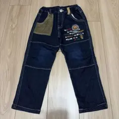 ダブルビー デニム パンツ ワッペン 110