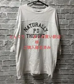 JEANASiS プリント入りホワイトTシャツ