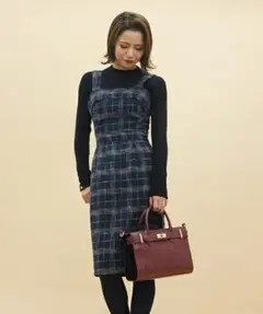 31 sons de mode チェック柄ワンピース