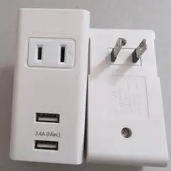AC100V 2.4A USB充電器
