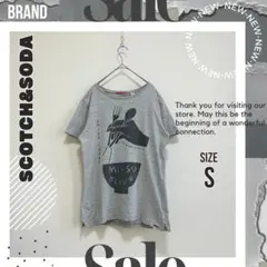 【SCOTCH&SODA 】　インド製　グラフィック　アート　Tシャツ