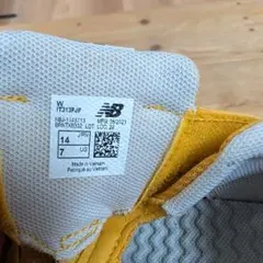 New Balance キッズ スニーカー 14cm イエロー