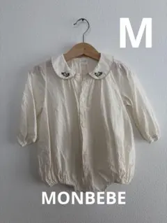 韓国子供服　monbebe ブラウス生地ロンパース　M