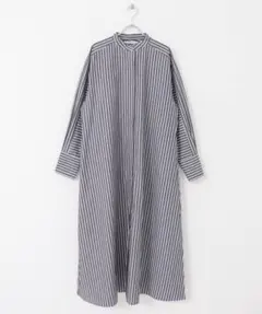 KBF ストライプデザインシャツワンピース