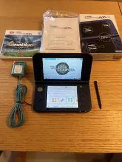 【美品】New Nintendo 3DS LL 本体 メタリックブルー ソフト付