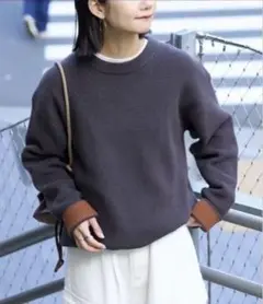 リシェイプワッフルニットプルオーバー CIAOPANIC TYPY ブラウン S