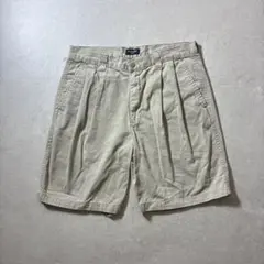 90s 00s dockersツータックワイドチノショーツW34カーキリーバイスのサムネイル