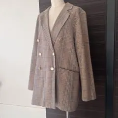 earth music&ecology テーラードジャケット チェック アウター