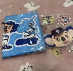 中日ドラゴンズ ドアラ マフラータオル 缶バッジ メモ帳4点セット